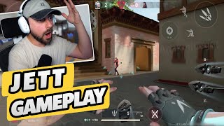 NEW VALORANT MOBILE GAMEPLAY 💨🔪 JETT ANALYSIS [upl. by Asenev]