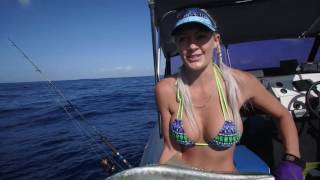 Bikinis and Yellowtail Kingfish with Hooked On Brooke [upl. by Lewie]