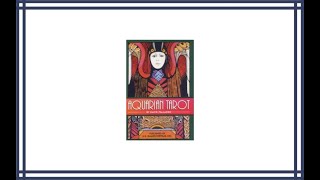 The Aquarian Tarot Deck Cards by Palladini David Review [upl. by Ekez]