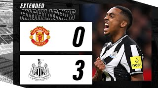 Manchester United 0 Newcastle United 3  Carabao Cup Highlights [upl. by Bodrogi]