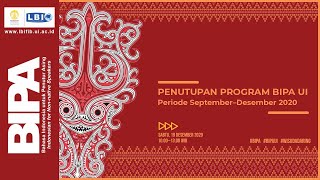 Wisuda Program BIPA UI Periode SeptemberDesember 2020 [upl. by Enomrej]