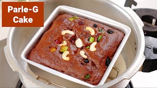 पार्ले जी बिस्कुट से कुकर में केक बनाये  Biscuit Cake in Pressure Cooker  Eggless Cake Easy Kabita [upl. by Kcaz]