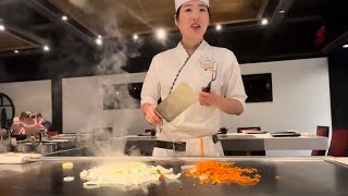 Teppan Edo Restaurant Mitsukoshi in Epcot at Japan pavilion [upl. by Mitzi273]