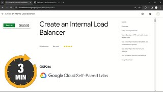 Create an Internal Load Balancer  qwiklabs  GSP216 [upl. by Ahsenom]