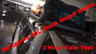 S2 Episode 18 Patagonia 90L Black Hole® Duffel Bag Real World Water Resistance Test [upl. by Ericka275]