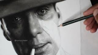 Hyper Realistic Drawing of Cillian Murphy as Oppenheimer [upl. by Oilalue]