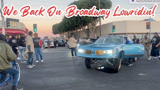 We Back Lowridin On BroadwayNO POLICE losangeles classic oldschool automobile subscribe [upl. by Beker]