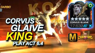 ACT 64  CORVUS GLAIVE KING PLAY  MCOC CORVUS GLAIVE GAME PLAY [upl. by Volin747]