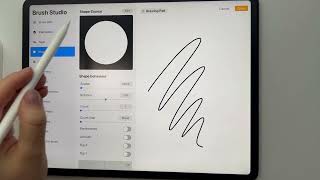 How to create double monoline brushes in Procreate detailed tutorial [upl. by Ahsieym]