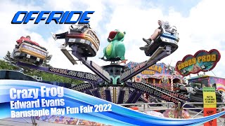 Crazy Frog  Edward Evans Offride  Barnstaple May Fun Fair 2022 [upl. by Ecinnahs638]