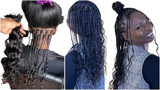 The Best Human Hair Box Braids Tutorial 2024  Super Lightweight amp Versatile  Highly Recommended [upl. by Child]