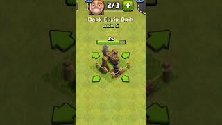 Dark Elixir Drill Level 1 To Max Level Upgrade  Clash of Clans shorts clashofclans [upl. by Maurer]