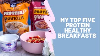 FoppsFive My top 5 high protein healthy breakfasts Im loving SW amp CC [upl. by Adyht]