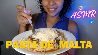 ASMR COMIENDO PASTA CON SALSA DE MALTA ASMR en Español [upl. by Yv]