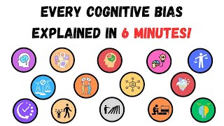 Every Cognitive Bias Explained in 6 minutes [upl. by Balcer354]