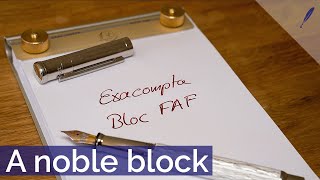 The Exacompta Bloc FAF  A desk pad  notepad you should consider Noble and useable An Review [upl. by Anivlac]