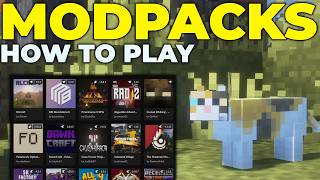 How To Get Modpacks in Minecraft Java Edition [upl. by Soigroeg]