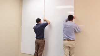 How to Install Removable Whiteboard Panels [upl. by Anujra]