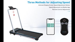 CITYSPORTS Folding Treadmill for HomeUnder Desk Treadmill Portable Walking Pad2HP Foldable Treadmill [upl. by Natelson]