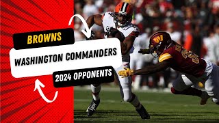 Browns 2024 Opponents Washington Commanders [upl. by Sheelagh705]