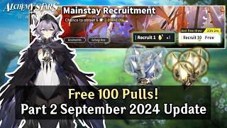 Alchemy Stars Free 100 Pulls  News Update September 2024 [upl. by Izabel]