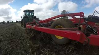 Mentmore Park Farms  Cultivating Wheat Stubble  UK Harvest 2015 [upl. by Idnal225]