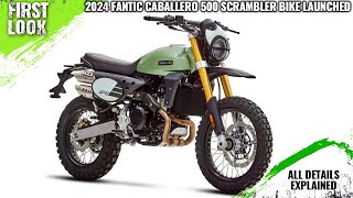 2024 Fantic Caballero 500 Scrambler Launched  Rival Triumph Scrambler 400X  Explained All Details [upl. by Krall]