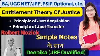 Entitlement Theory of Justice By Robert Nozick [upl. by Meehsar]