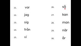 Svenskans 100 vanligaste ord nummer 2130 [upl. by Amalie]