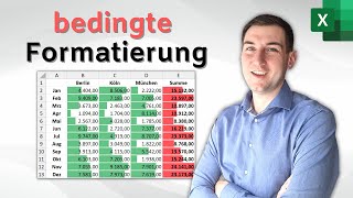 Excel bedingte Formatierung  Zeile einfärben mehrere Bedingungen gleichzeitig mit Formel [upl. by Ahsinahs]