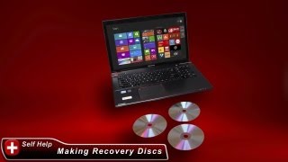 Toshiba HowTo Create System Recovery Media DVDs on a Windows 8 Laptop [upl. by Ibbie]