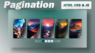 How to make Pagination in HTML CSS amp JavaScript  Review [upl. by Garber]