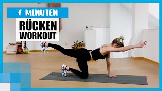 7 MIN RückenWorkout für zu Hause Übungen ohne Geräte mit Coach LeaLight ⚡️ [upl. by Mercie705]