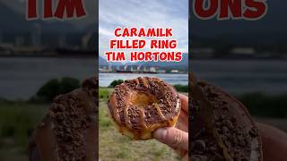 Caramilk Filled Ring Donut  Tim Hortons 🇨🇦 [upl. by Anived]