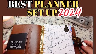 MY BEST PLANNER SETUP for 2024  LV GM AGENDA Erin Condren Inserts [upl. by Vigor83]