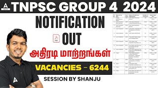 Group 4 Notification 2024 Out 🔥  TNPSC Group 4 Notification Syllabus Exam Date Form Date In Tamil [upl. by Aicertal892]