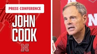 Nebraska Volleyball coach John Cook after Montana St Sweep I Huskers I GBR [upl. by Marice]