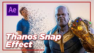 Thanos Snap Disintegration Effect  After Effects Tutorial [upl. by Paolo]