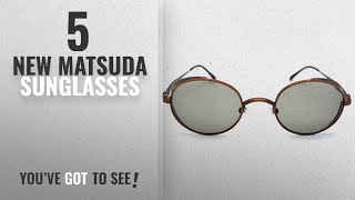 Top 10 Matsuda Sunglasses  Winter 2018  Matsuda M3016 Cooper Brown Sunglasses [upl. by Anilatac]