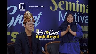 Meet amp Greet Andi Arsyil Brand Ambassador LP3I di Banda Aceh [upl. by Euqinahs739]