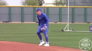 Javy Baez 2B Fielding Practice JavyBaez MLB ChicagoCubs Fielding [upl. by Onabru]