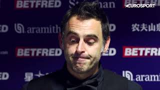 Ronnie OSullivan reacts to Mark Selby branding him disrespectful at the Crucible [upl. by Maxia]