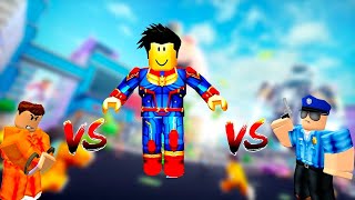 Prisoner vs Superhero vs Police Mad City [upl. by Merridie]