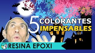 🎨 PRUEBAS CON RESINA EPOXI 🔴 5 colorantes y pigmentos más 🔴 Curso de iniciación para manualidades [upl. by Haym]