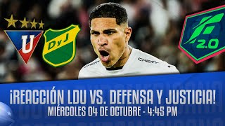 🔵🟢 DEFENSA Y JUSTICIA VS LDU REACCIÓN  PAOLO GUERRERO EN VIVO [upl. by Gleeson]