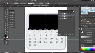 Illustrator Tutorial  Draw a Vector Calendar [upl. by Mosa]