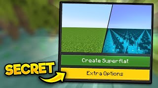 Minecraft Bedrock Has SECRET Custom Superflat NOW [upl. by Buller]