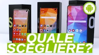 Recensione SAMSUNG S10 vs GALAXY S10e vs GALAXY S10 [upl. by Asseral150]