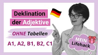 Deklination der Adjektive OHNE Tabellen ENDLICH verstehen  Übungen  MiniUnterricht mit Yuliia [upl. by Odrarej155]