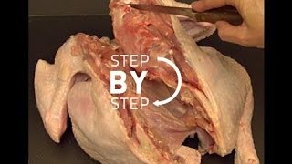 Debone a Turkey How to Debone a Turkey Debone Turkey How to Debone Turkey for Turducken [upl. by Nwahsd]